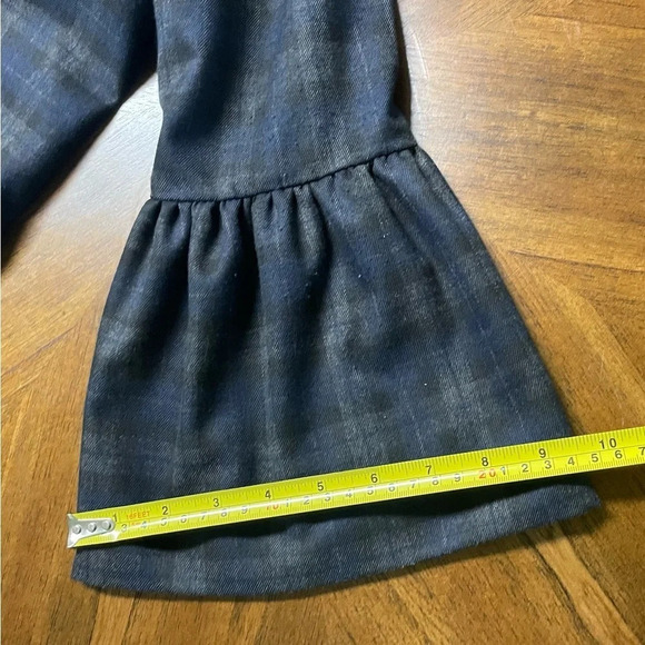 Zara Basic  tartan plaid bell sleeve cape jacket preppy chic career size Small - Picture 9 of 12